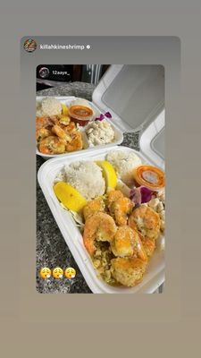 Killah Kine Shrimp food truck menu item β garlic butter shrimp